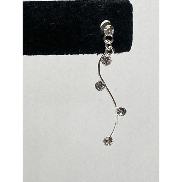 925 Brilliance IBB Thailand Earrings Drops Dangles - Picture 8 of 11